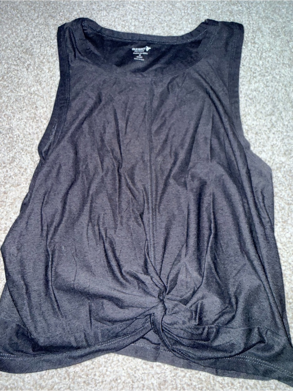 Old Navy Black Knot-Front Tank